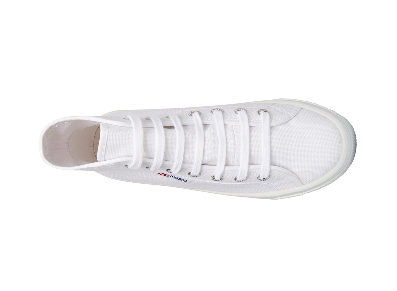 Botas Superga Mujer Blancas - 2705 Hi Top - 124593FVL